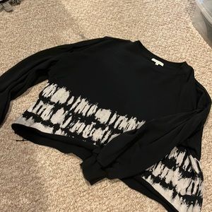 Zsupply black sweatshirt with tie dye bottem